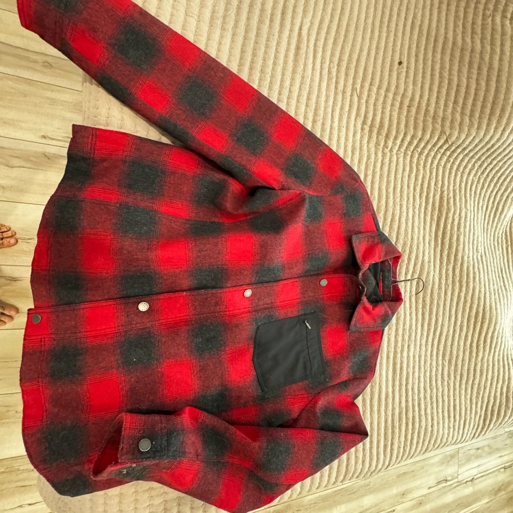 Pendleton Red and Black Plaid Jacket